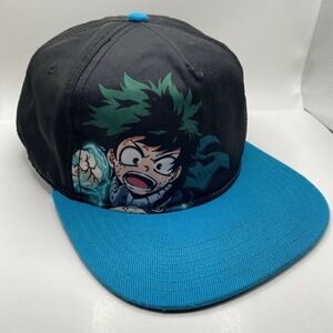 MY HERO ACADEMIA Anime MANGA Izuku Midoriya KATSUKI Cartoon Snapback HAT Cap Blk